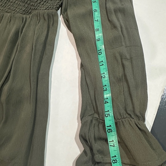 TORRID OFF THE SHOULDER GREEN SWEETHEART PUFF SLEEVE TOP, SIZE 1X - Picture 6 of 9